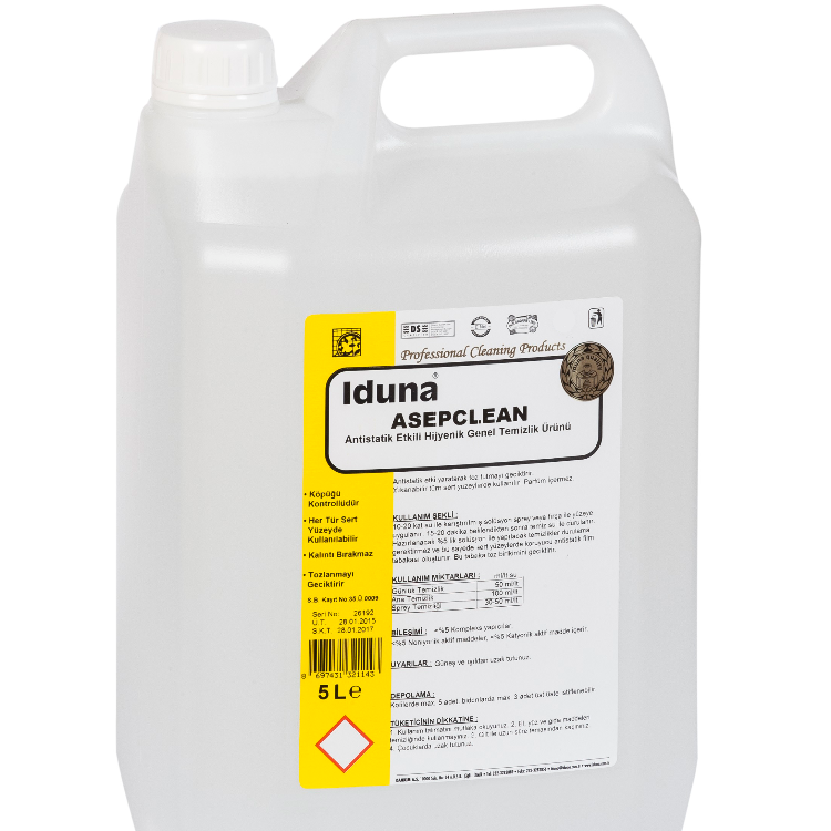 ASEPCLEAN Antistatik Etkili Hijyenik Genel Temizlik Ürünü