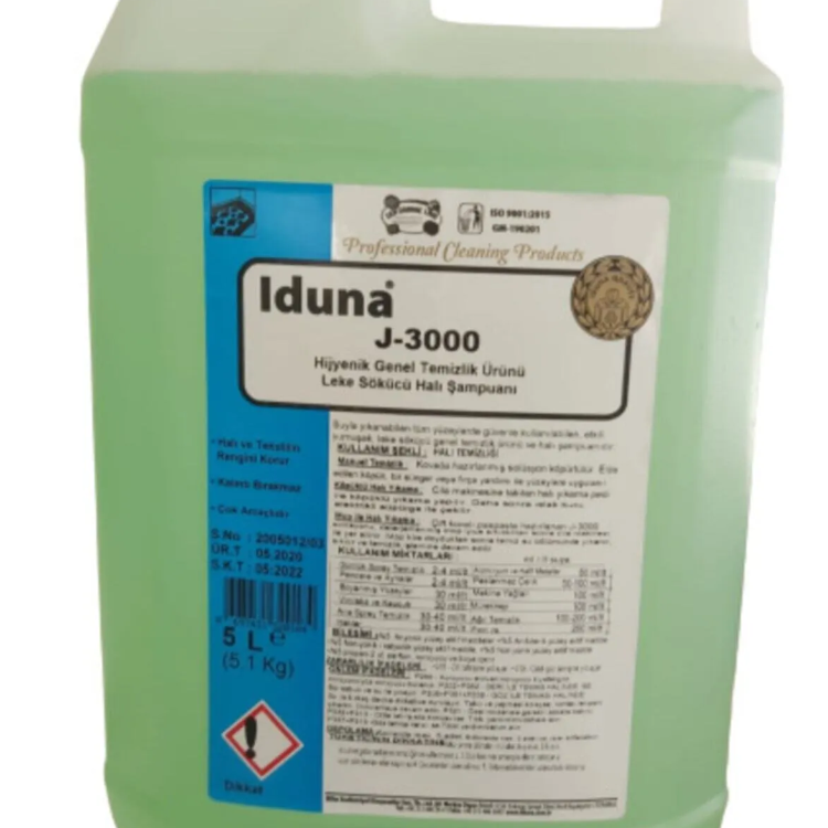 J-3000 Hijyenik Genel Temizlik Ürünü, Leke Sökücü Halı Şampuanı