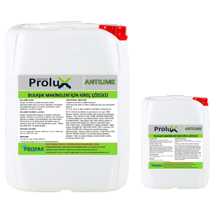 PORLUX ANTILIME ENDÜSTRİYEL MAKİNA KİREÇ ÇÖZ 5 LT VE 20 LT 