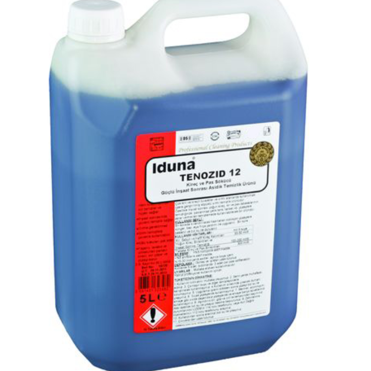 TENOZID 12 Kireç ve Pas Sökücü Güçlü İnşaat Sonrası Asidik Temizlik Ürünü