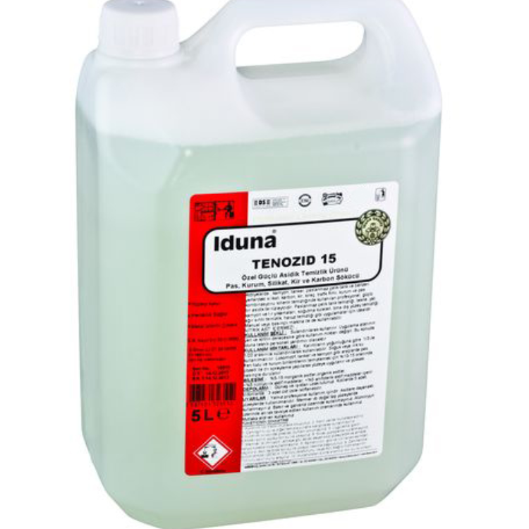 TENOZID 15 Özel Güçlü Asidik Temizlik Ürünü Pas, Kurum, Silikat, Kir ve Karbon Sökücü