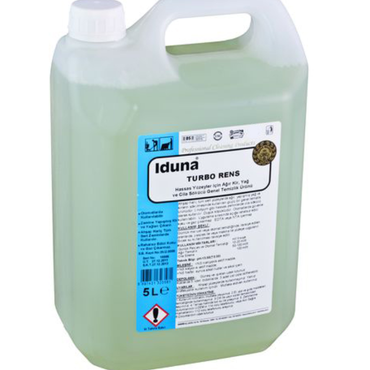 TURBO RENS Hassas Yüzeyler İçin Ağır Kir, Yağ ve Cila Sökücü Genel Temizlik Ürünü